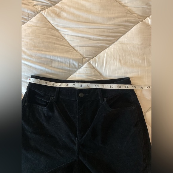 KATE SPADE Broome Street 27 Stretch Velveteen Pant Straight Leg Black - Picture 7 of 14